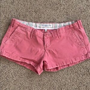 Low rise pink shorts